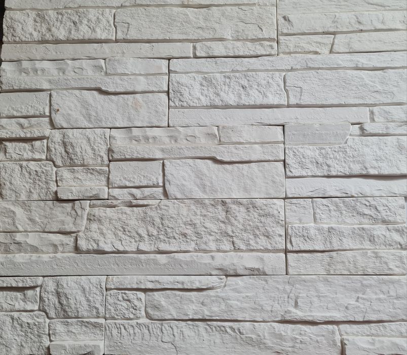 Камень искусственный гипсовый белый большой сланец купить