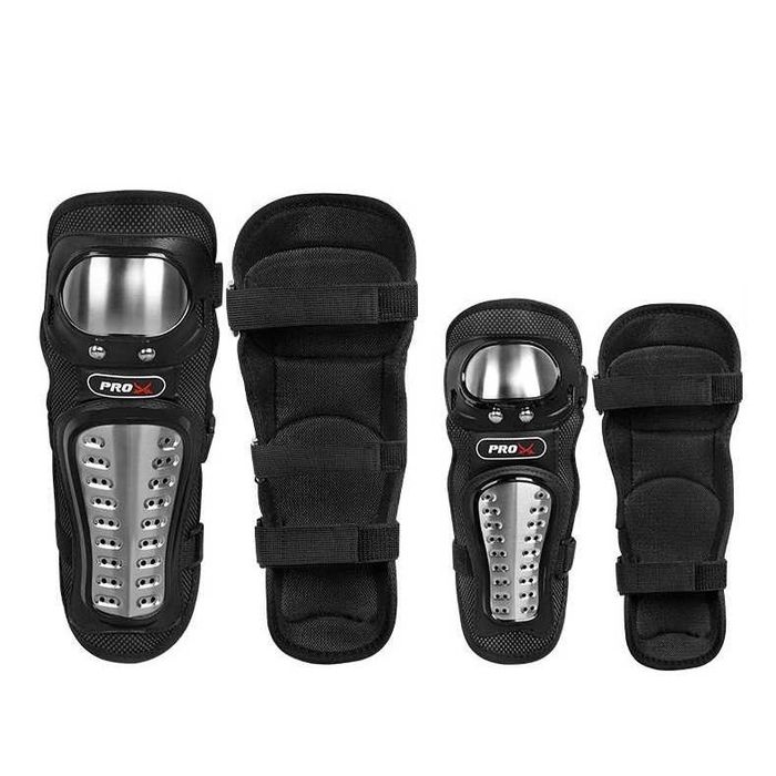 Set Protectii Moto pentru Genunchi si Coate, Usoare, Confortabile, Pentru Moto, Scuter, Bicicleta Negru