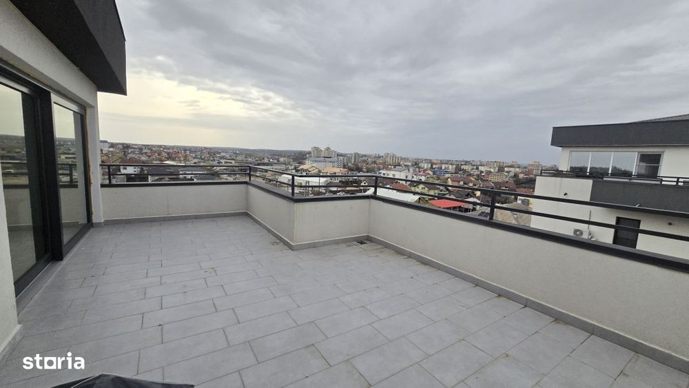 Penthouse 2 camere + birou, terasa, bloc nou, parcare – Craiovei