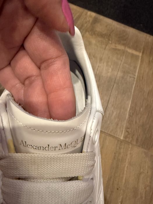 Кецове бели Alexander McQueen естествена кожа