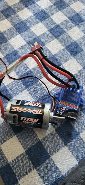 Esc + motor brushed automodel traxxas