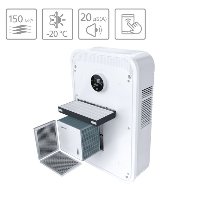 Приточно-вытяжная система очистки воздуха. Бризер FUNAI