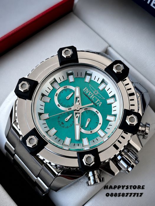 INVICTA Falcon Swiss Full metal Silver 56 mm, Инвикта нов мъжки часовник