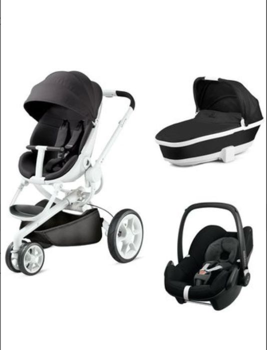 Carucior Quinny Moodd Black Irony, Negru/Alb