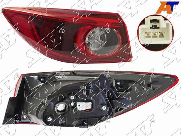 Фонарь задний Mazda Axela