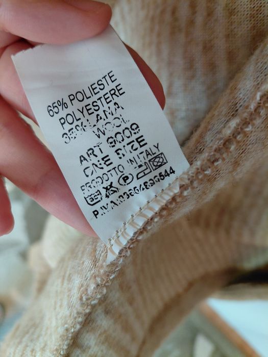Дълго дамско палто One Size/ Oversize с 35% вълна