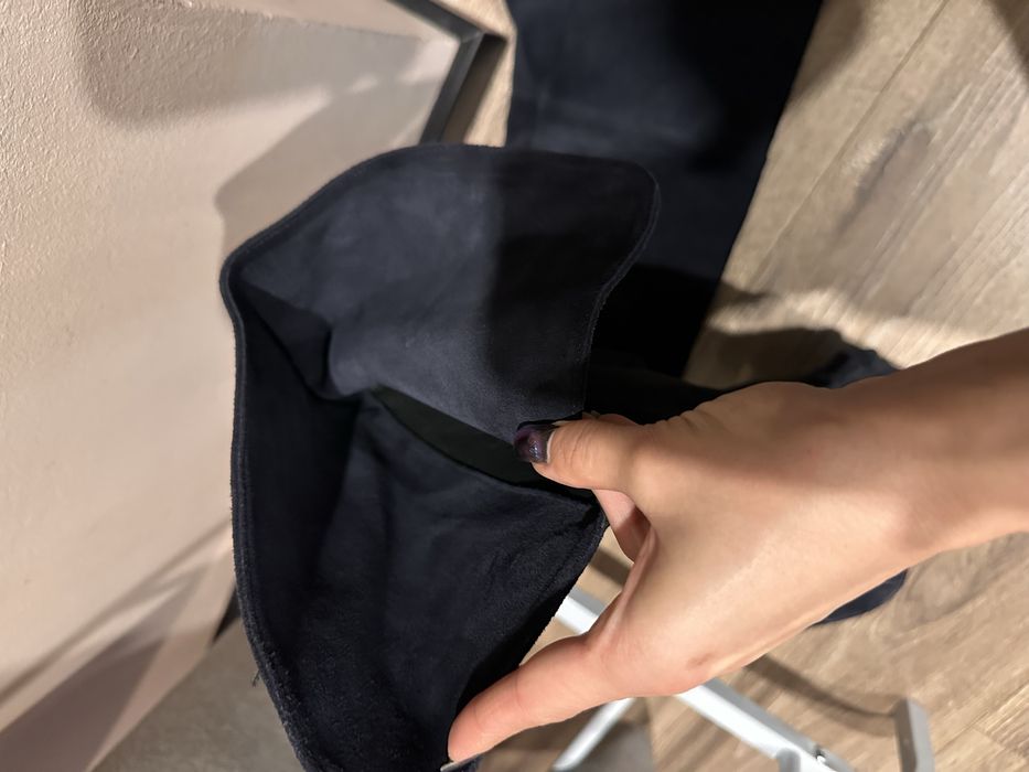 Cizme peste genunchi piele integral 36