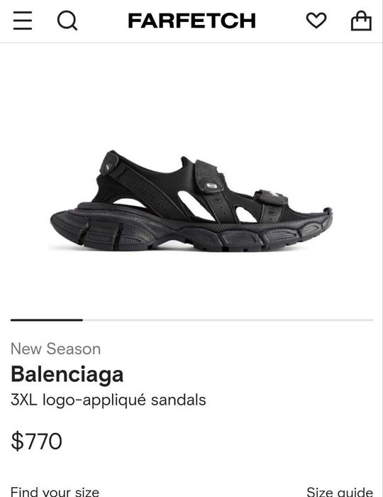 Сандали Balenciaga 3xl Sandals  много удобне модел бели и черни
