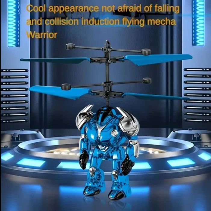 Robot zburator luminescent cu detecție inteligentă, control cu palma