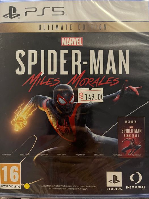 Неразопакована игра за PS5- Spider- man