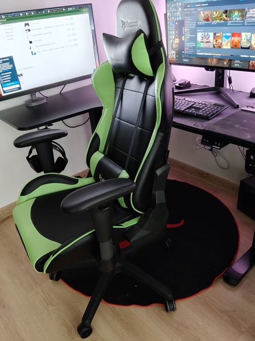 Arozzi Verona V2 Gaming стол – черен/зелен
