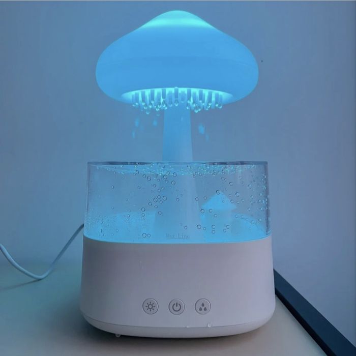 Увлажнитель воздуха облачко с эффектом дождя с Bluetooth колонка