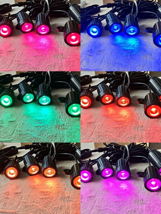 Set proiectoare solare RGB