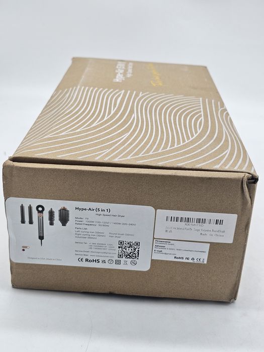 Uscător de păr de mare viteză WEBEAUTY (F9) cu 5 accesorii