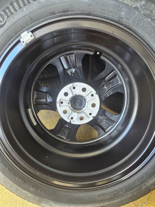 4 ROTI Jante + Anvelope de IARNA - 5x112 225/55/17 Continental * NOI DOT 2025 SET NOU ORIGINAL BMW Seria 5 G30 G31 Seria 4 G26 NOU