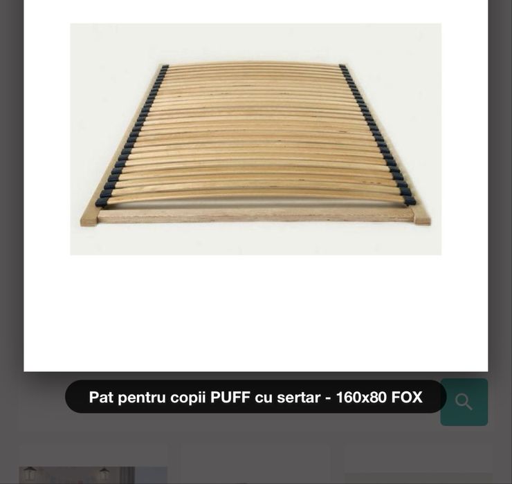 Pat copii model veverita 80x160.
