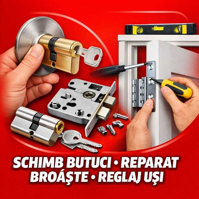 Servicii  Schimbare si reparatii Butuci,Broaste si reglaje usi