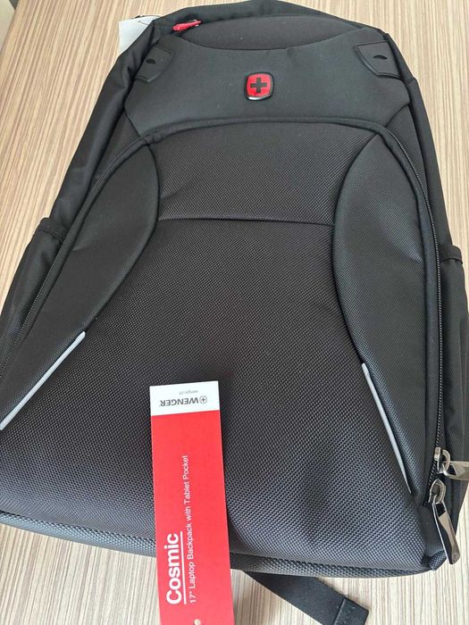 Rucsac laptop Wenger, Cosmic, 17 inch, compartiment tableta, Negru