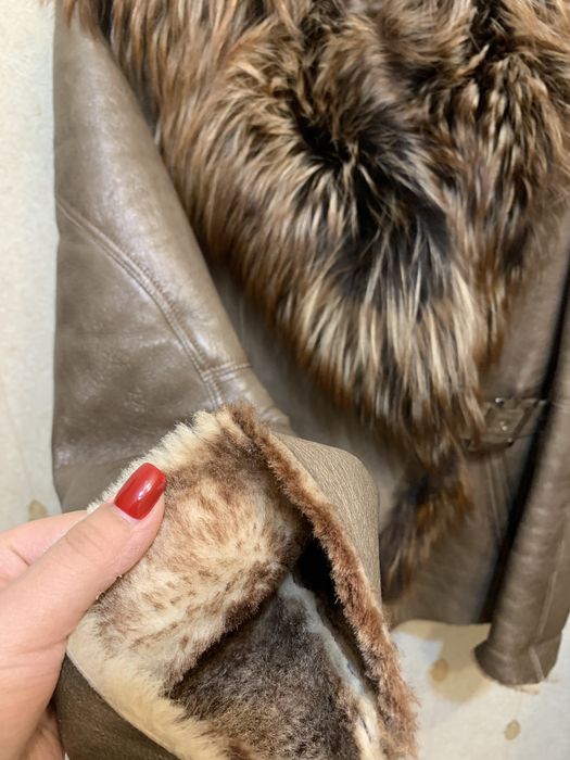 Дублёнка натуральный мех и натуральная кожа