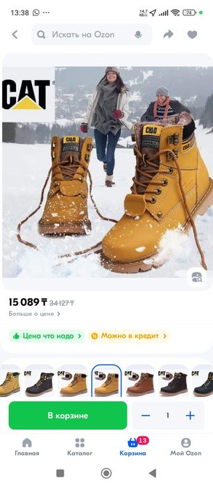 Ботинки Мужские CAT