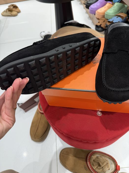 Papuci hermes piele naturala