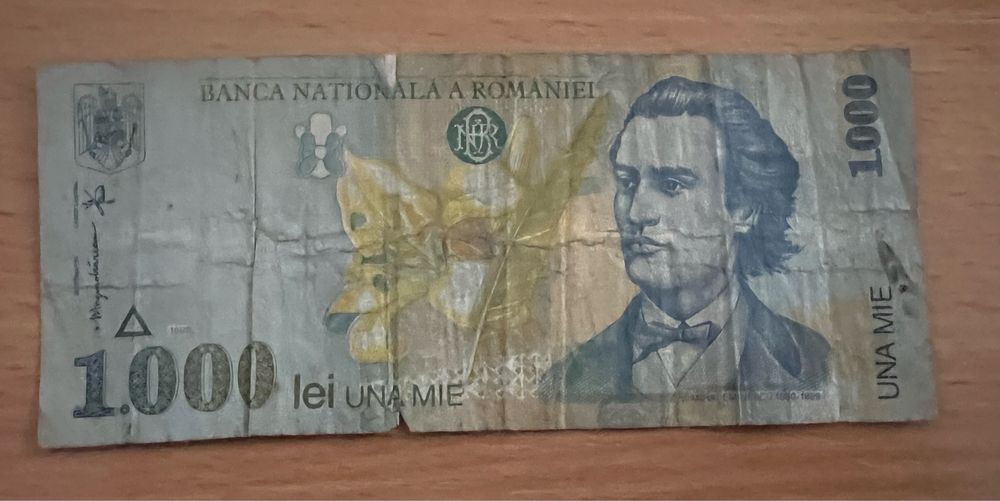 Bacnotă de colecție 1000 lei