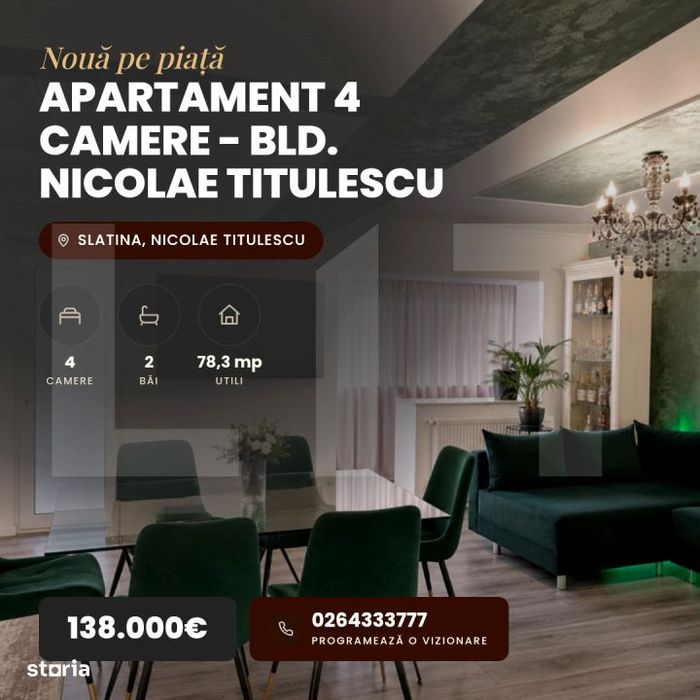 Apartament 4 camere - Bld. Nicolae Titulescu