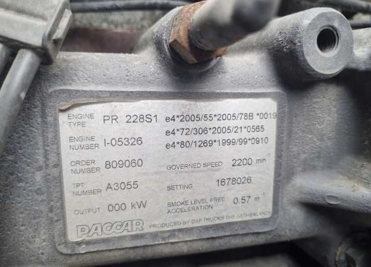 Motor complet Paccar PR 228S1 DAF BUS - Piese de motor DAF
