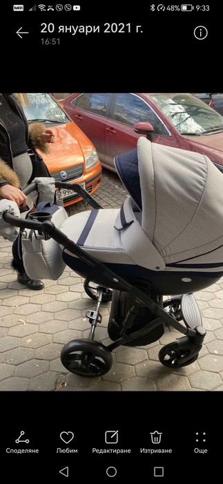 Детска количка с три коша в отлично състояние