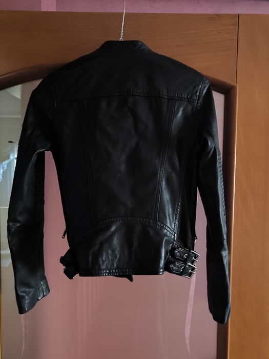 Jacheta piele Reiss Tallis Leather Biker