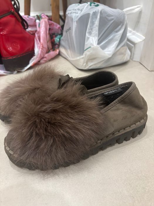 Балетки утепленые