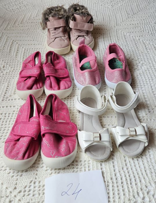 5 чифта обувки за момиче  24 размер