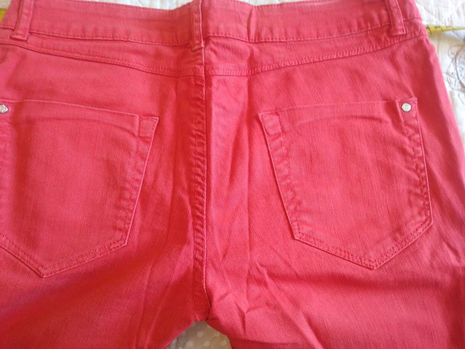 Blugi roșii,chic dame mărimea 40