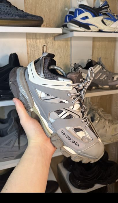 Balenciaga Track Gri Alb