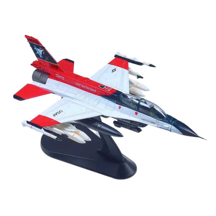 Macheta avion metalica Lockheed Martin F-16D X62A scara 1:72 21cm