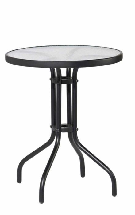 MASA rotunda din metal cu blat de sticla securizată NOUA - 150 Lei