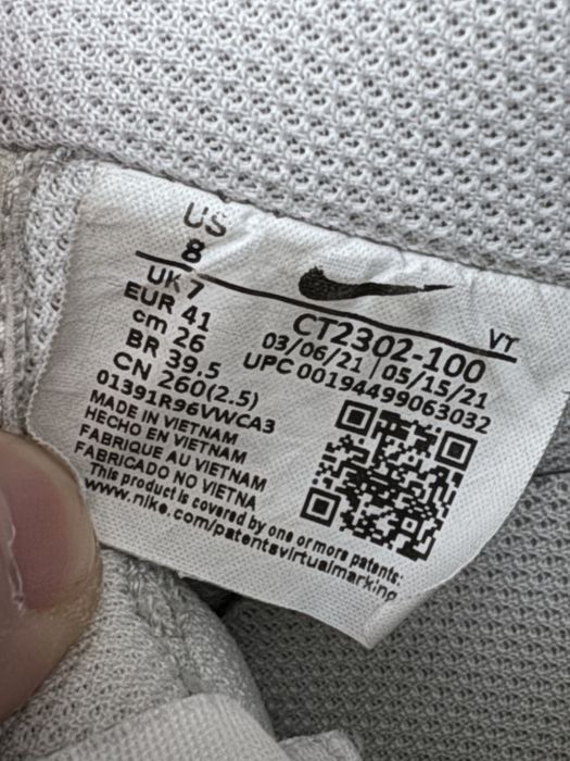 Nike air force 1 white/black