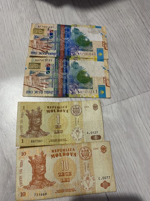 Разные монеты, рубли и тенге