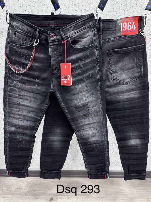 Blugi/Jeans Barbati Dsquared Negru-Gri! (293)