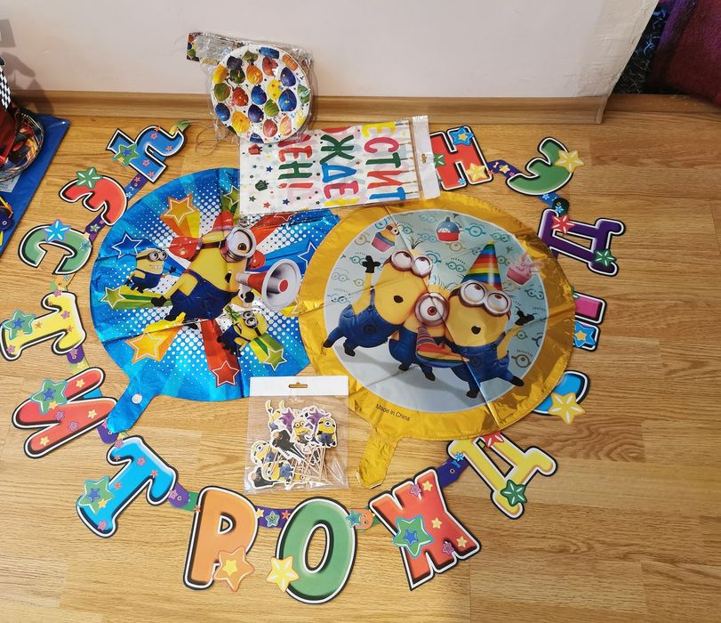 миньони мечо пух нинджи  украса рожден ден