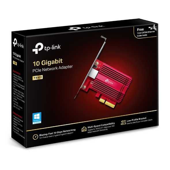Сетевой адаптер PCI Express 10 Гбит/с Tp Link TX401