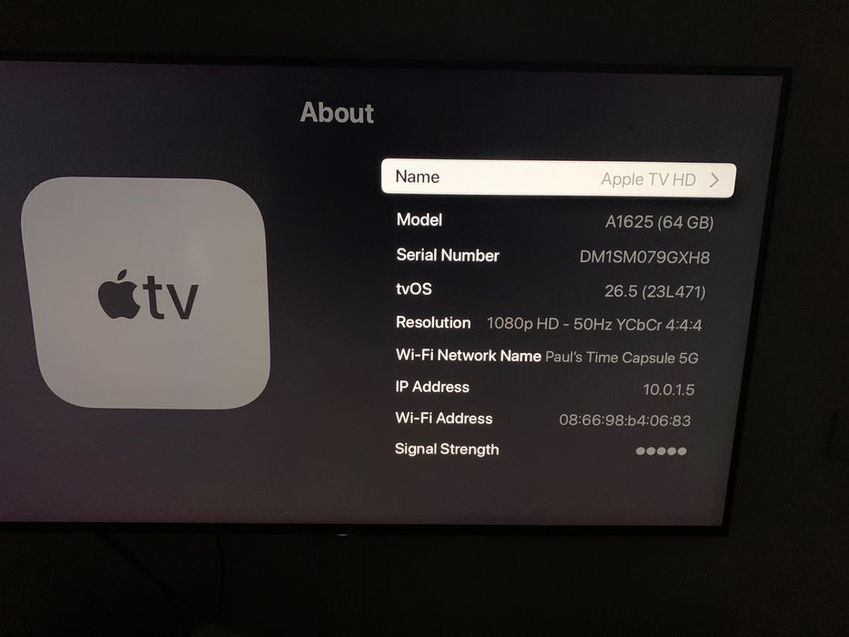 apple tv hd A1625 64 Gb fara telecomanda
