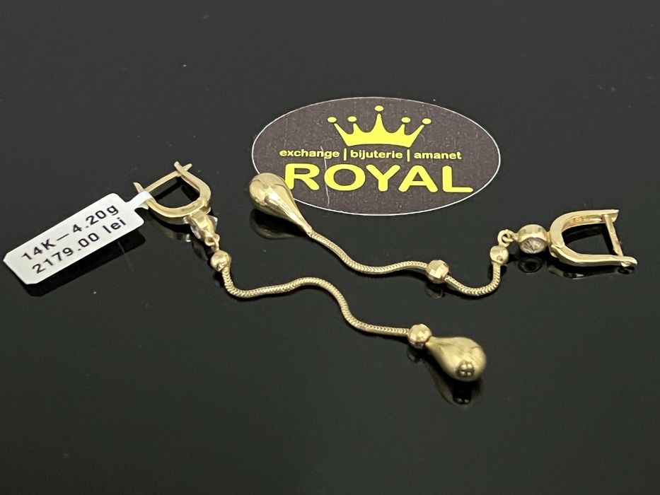 Bijuteria Royal CB : Cercei dama aur 14K  4,20 grame
