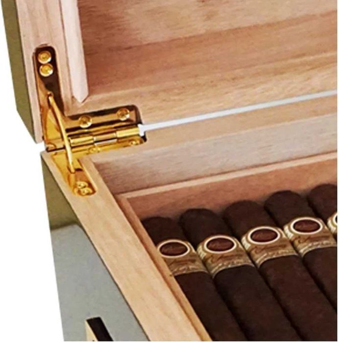 Кедров хумидор за 80-100 пури със хидрометър и овлажнител