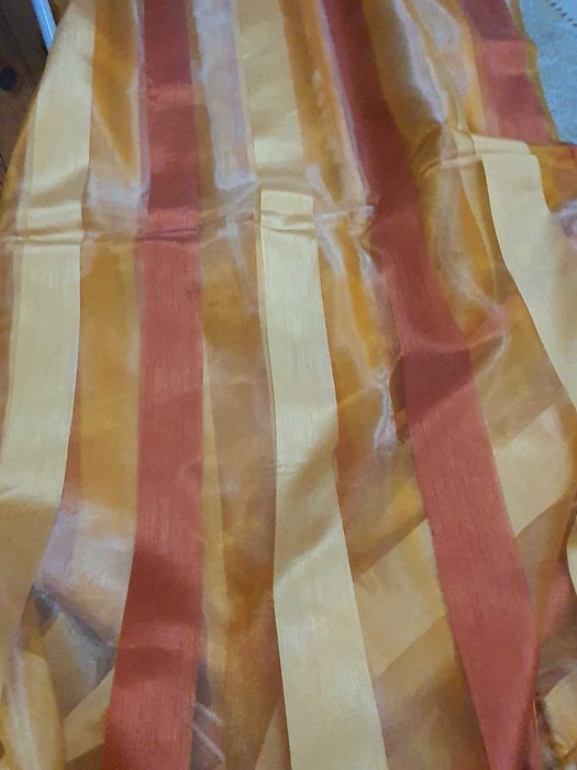 Прозрачно перде чисто ново готово за закачване