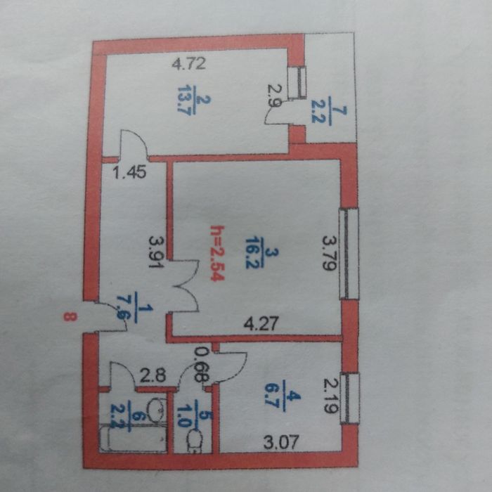Продам двухкомнатную квартиру 5-14