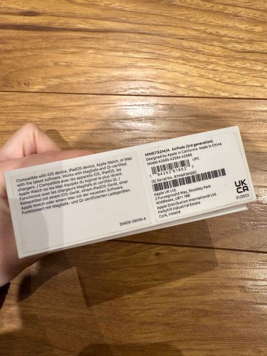 Слушалки Apple AirPods (3-то поколение) оригинални