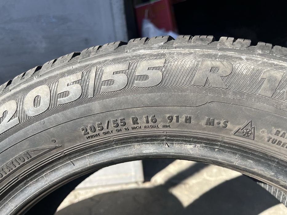 2 бр. зимни гуми 205/55/16 Semperit 5,5 mm DOT 3013