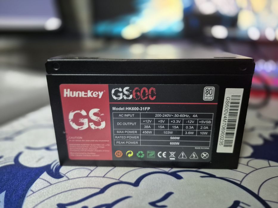 Блок питания Huntkey GS600 (500W) – в хорошем состоянии
