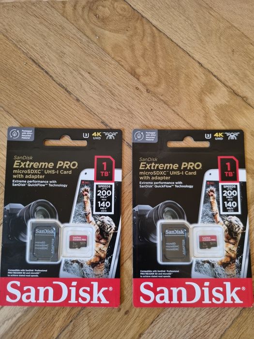 Sandisk Extreme PRO micro SDXC UHS-I  1 TB Speed up to 200MB/s Read 140 MB/s